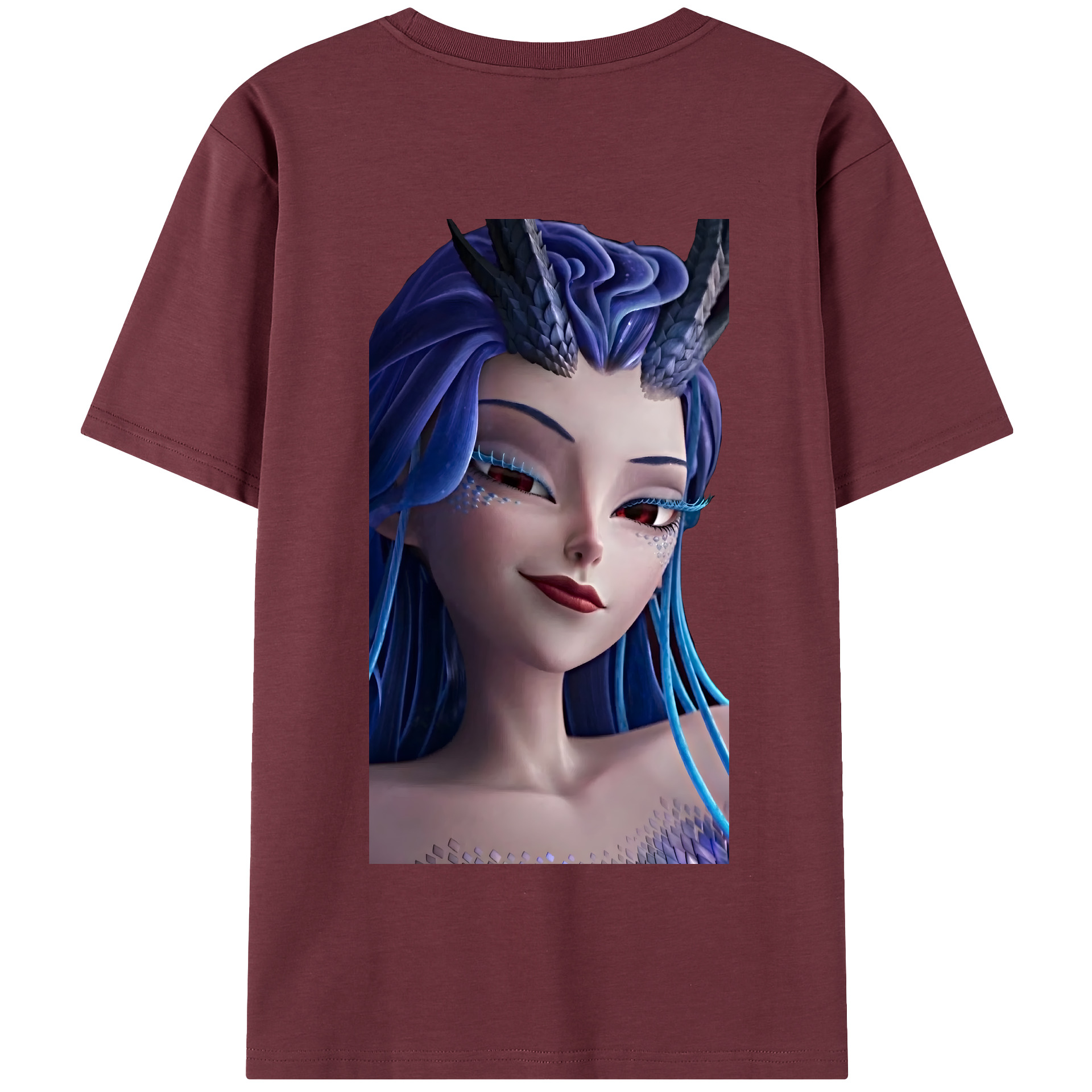 （画像用） Ne Zha 2 ナタ 魔童の大暴れ 綿100％半袖Tシャツ（背面プリント）